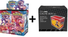 MINT Pokemon SWSH5 Battle Styles Booster Box PLUS Acrylic Ultra Pro Cache Box 2.0 Protector